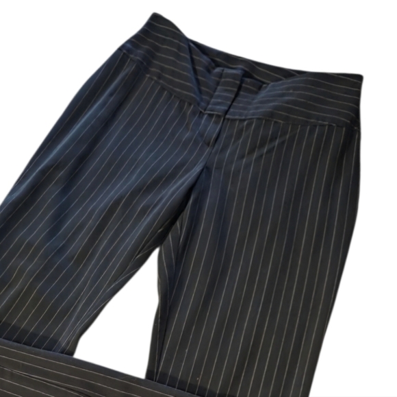 Y2k Black Pinstripe Pants - Picture 2 of 3